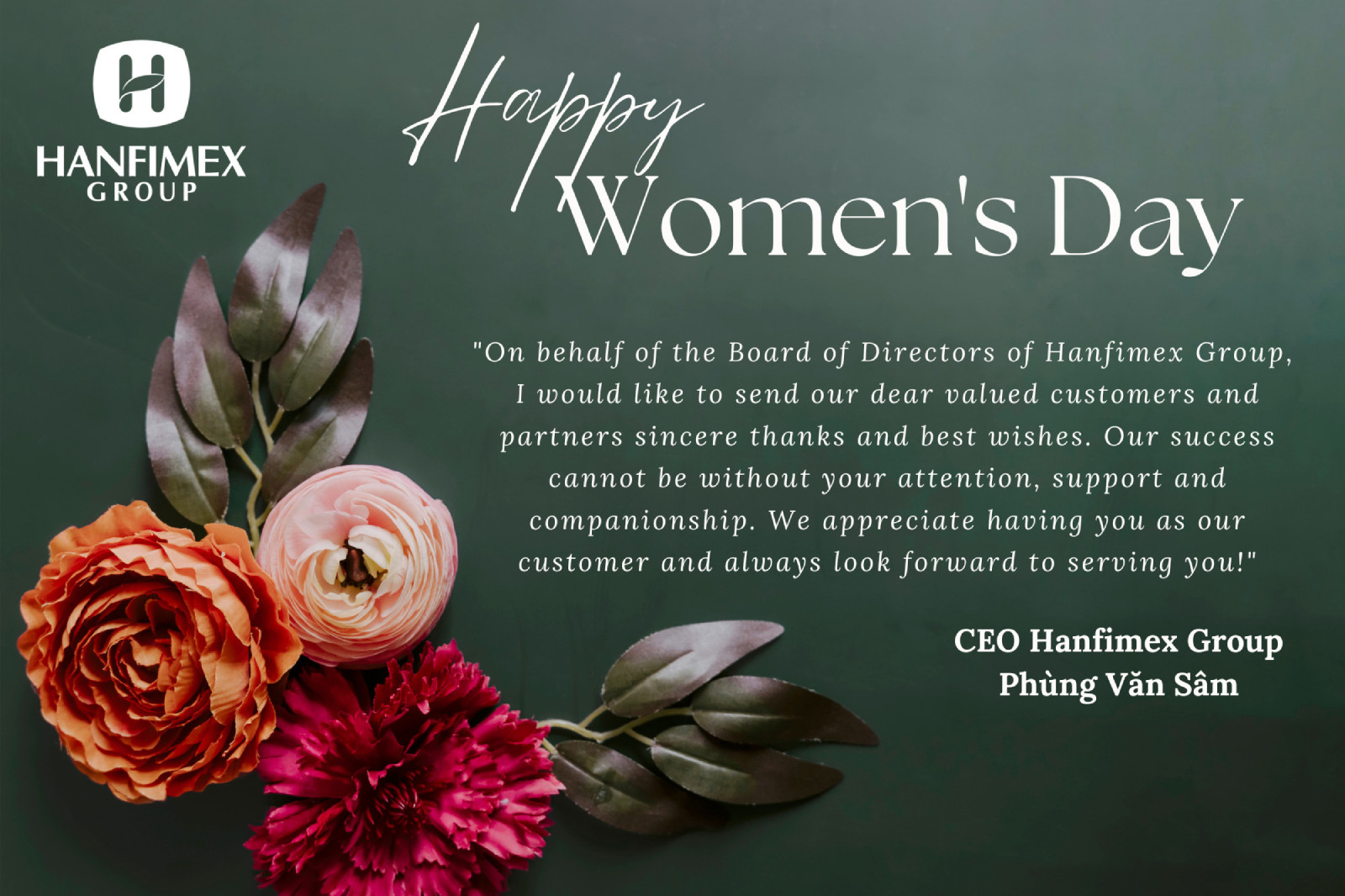 HANFIMEX GROUP | HAPPY INTERNATIONAL WOMEN’S DAY!